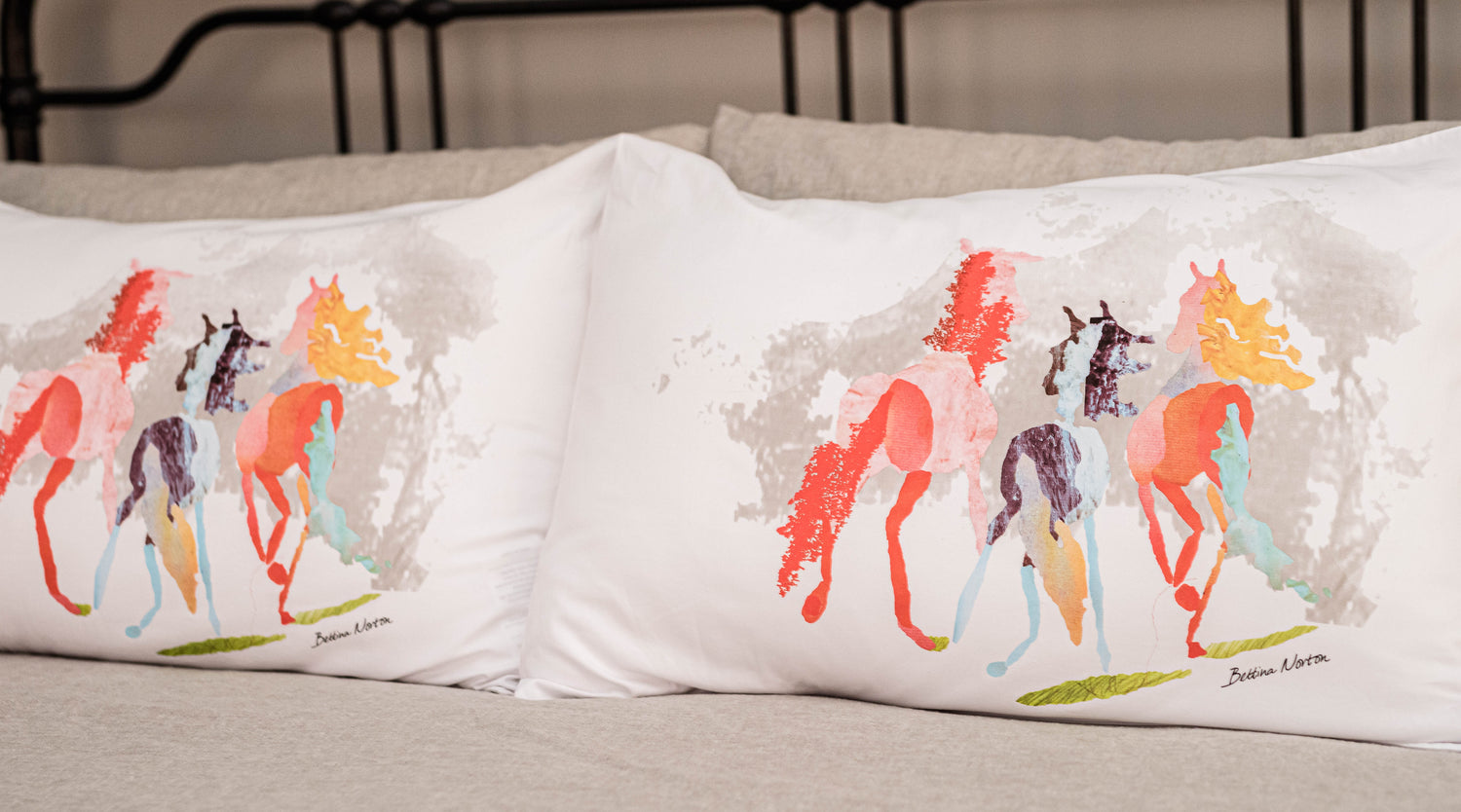 Bettina Norton Three Amigos Twin Pillow Casses