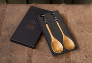 Load image into Gallery viewer, Acacia Equestrian Salad Servers