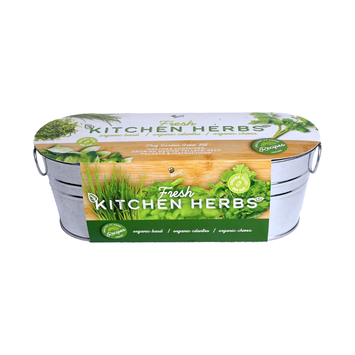 Organic Kitchen Herbs Grow Kit | Basil, Cilantro, & Chives