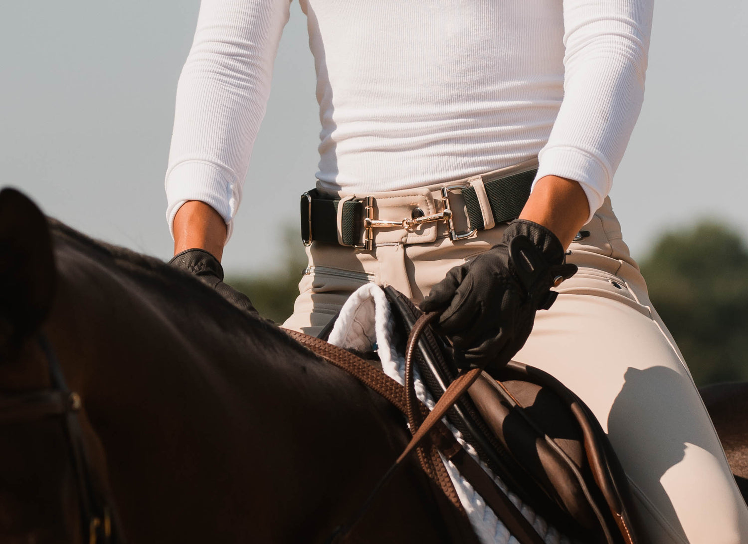 Free Ride Equestrian D-Ring Bit Belt