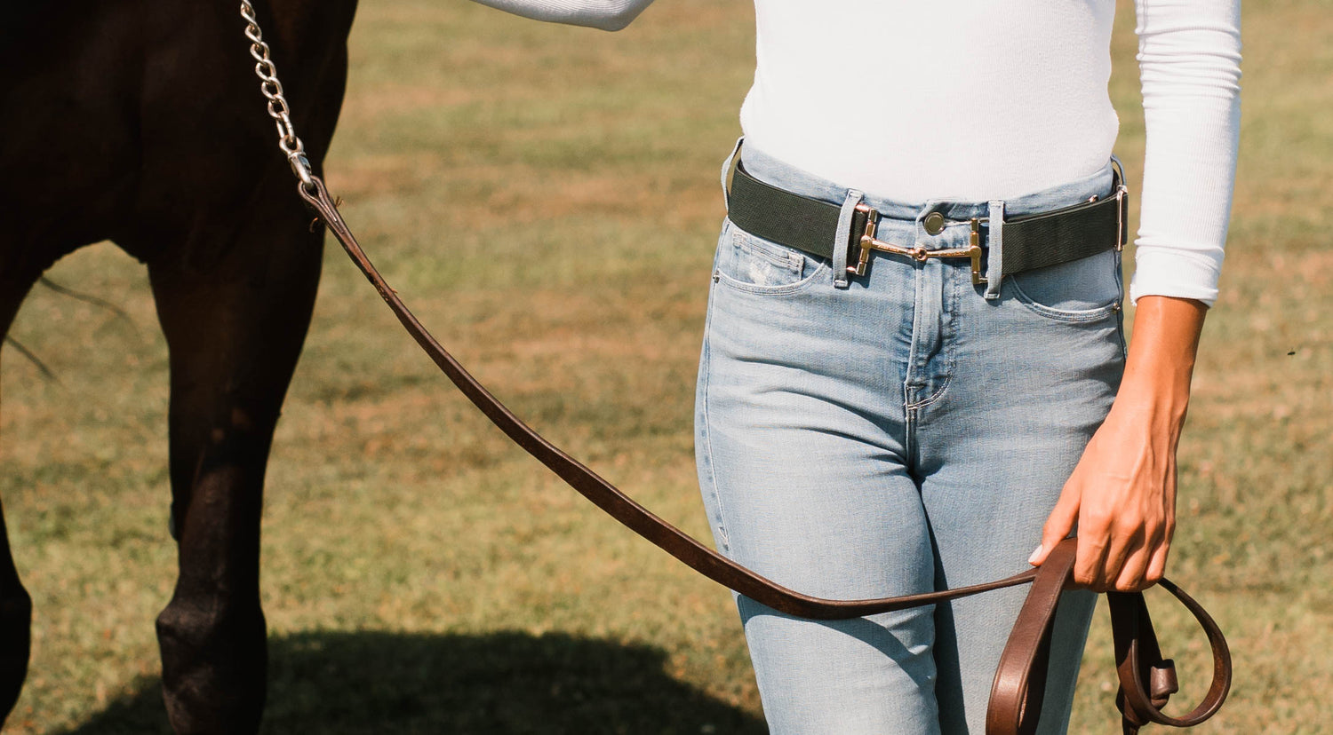 Free Ride Equestrian D-Ring Bit Belt