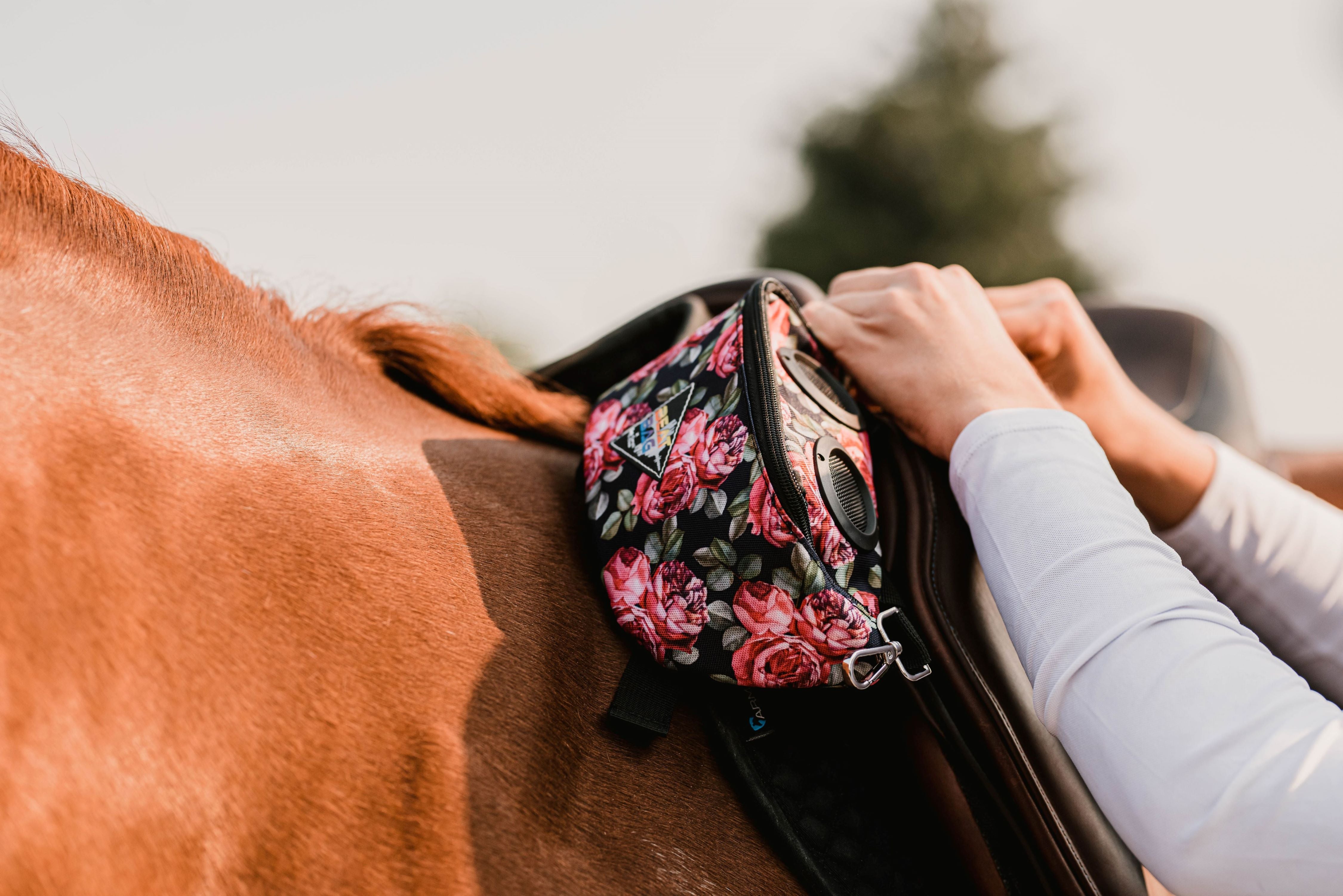SLOWのHORSE PIT SHOULDER BAG M Coach Small Leather Black Shoulder Bag for Women with Horse